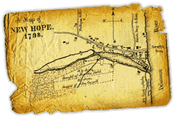 Map of New Hope, PA
